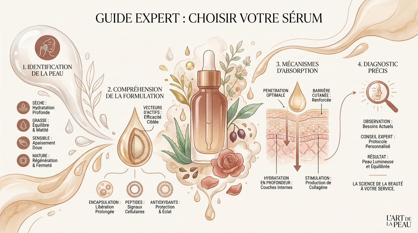 Guide expert pour choisir son sérum visage selon les actifs et besoins cutanés