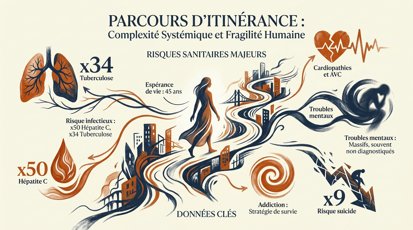 Parcours d'itinérance et fragilités sanitaires des populations sans-abri