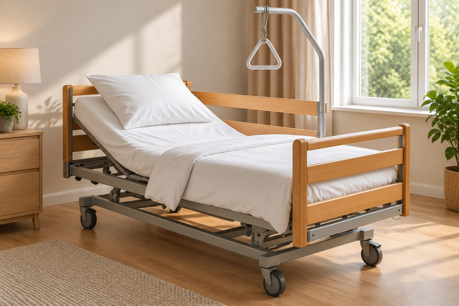 Lit médicalisé avec matelas à air, maintenant prescriptible par un kiné.