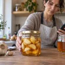 Vous avez un bocal d’ail au miel ? Les gestes à éviter et les signes qui doivent faire appeler les secours
