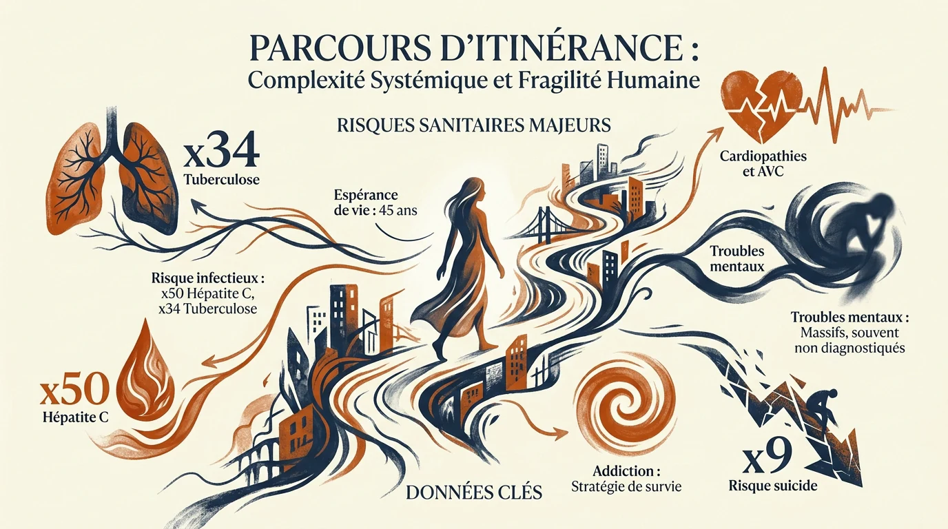 Parcours d'itinérance et fragilités sanitaires des populations sans-abri