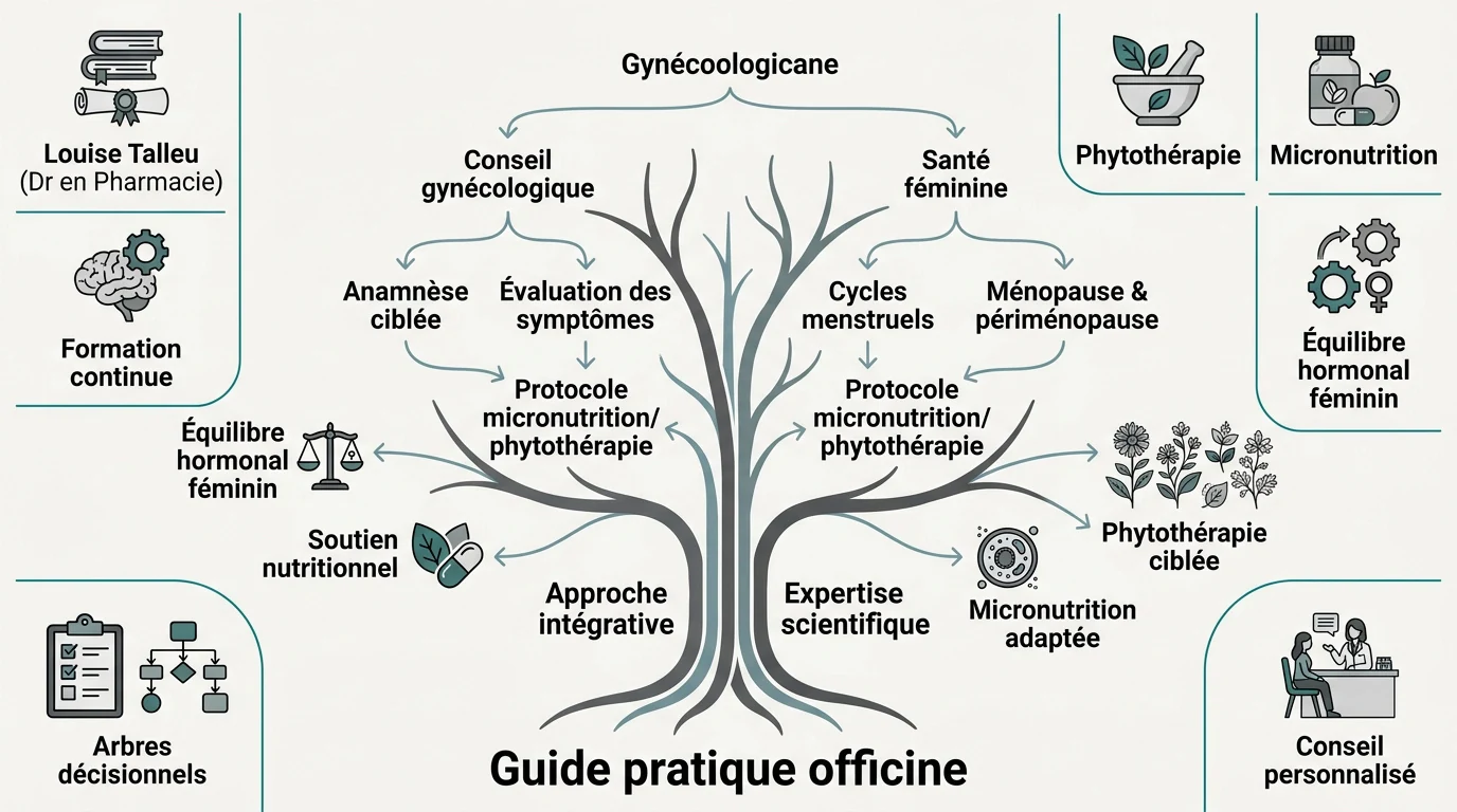 Arbre décisionnel pour le conseil en santé féminine à l'officine