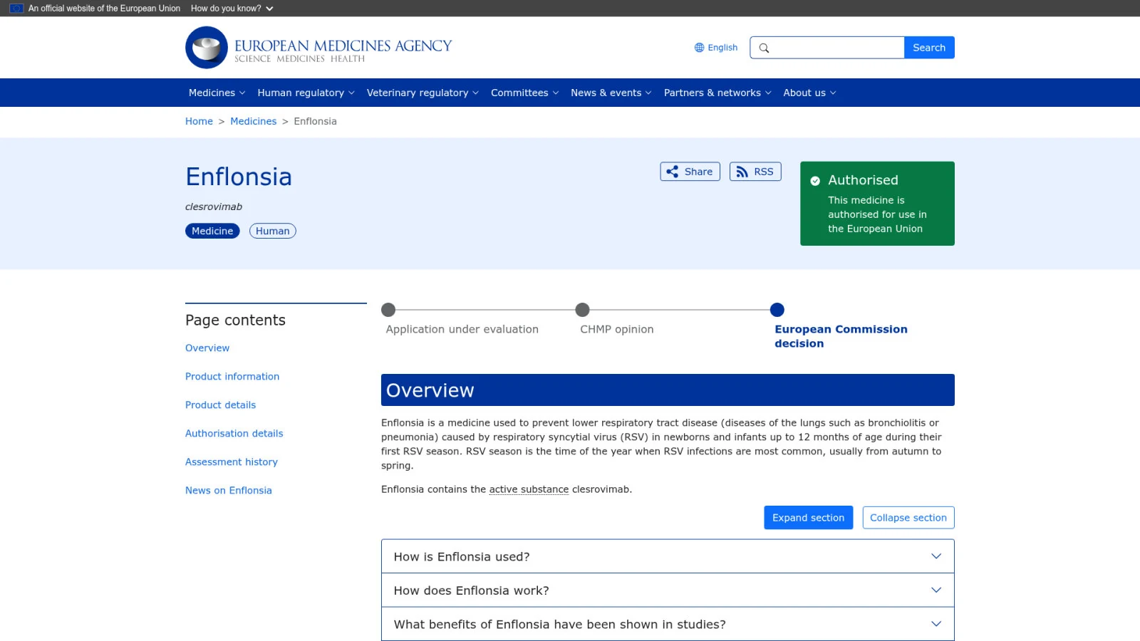 Protocole d'administration et posologie du clesrovimab