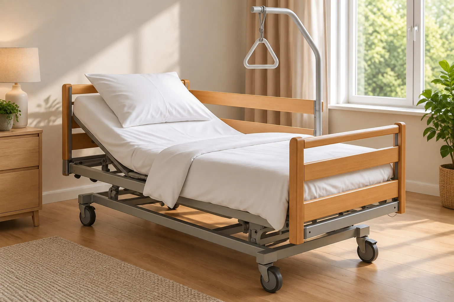 Lit médicalisé avec matelas à air, maintenant prescriptible par un kiné.